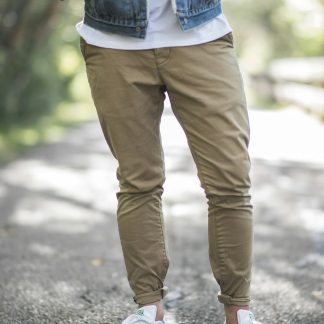 Evelynsonme Men's Straight Fit Chino Pants — Cotton Twill